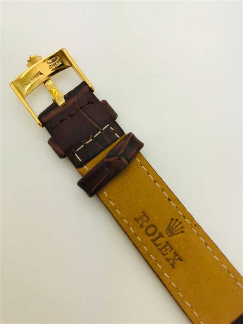 rolex leather strap and buckle